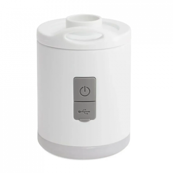 Насос электрический INTEX 3.7В на аккумуляторах, с зарядкой от USB, светильник, 2 насадки в комплекте, уп.12 66647